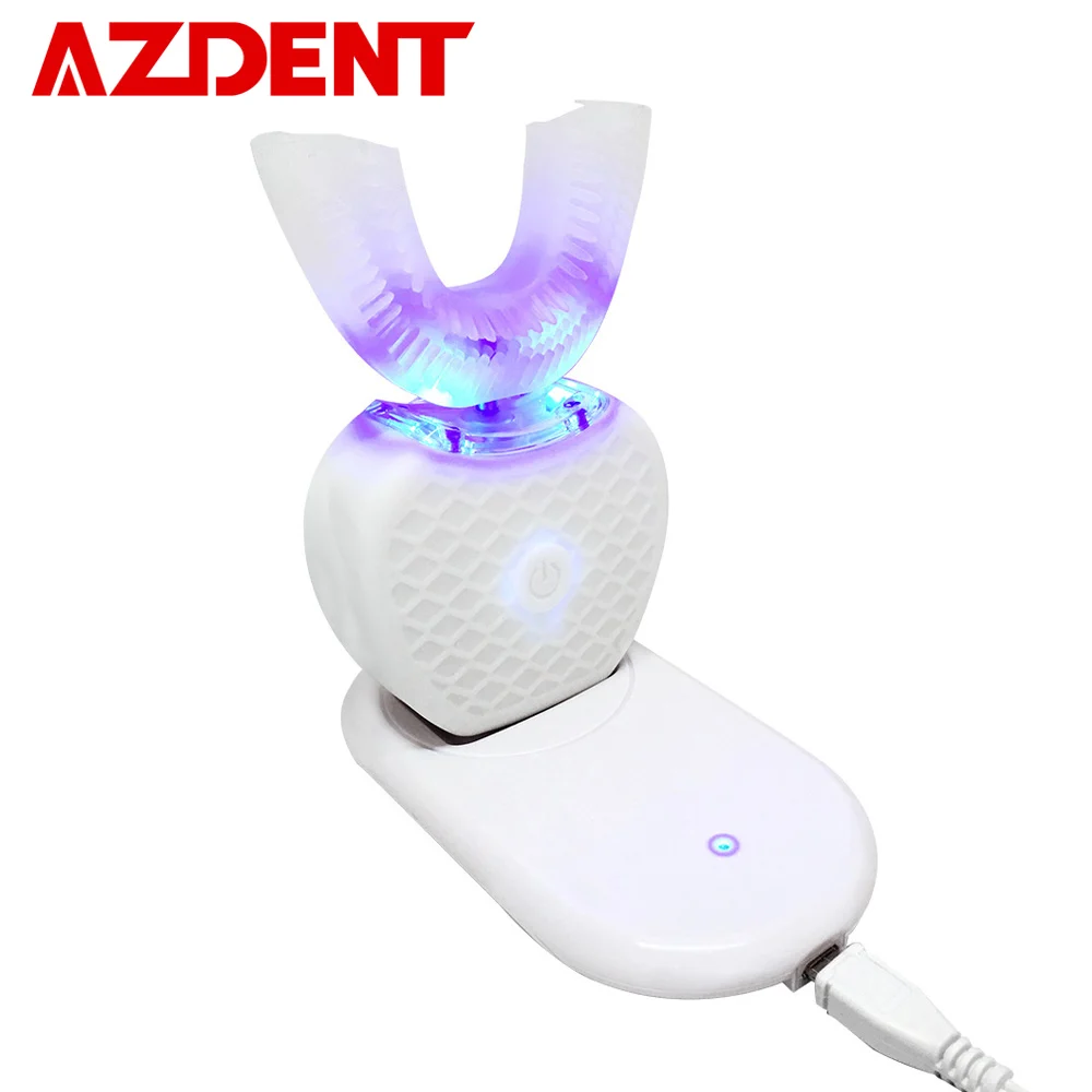 360 Degrees Intelligent Automatic Sonic Electric Toothbrush U Type 4 Modes Tooth Brush USB Charging Tooth Whitening Blue Light 360 Degrees Intelligent Automatic Sonic Electric Toothbrush U Type 4 Modes Tooth Brush USB Charging Tooth Whitening Blue Light
