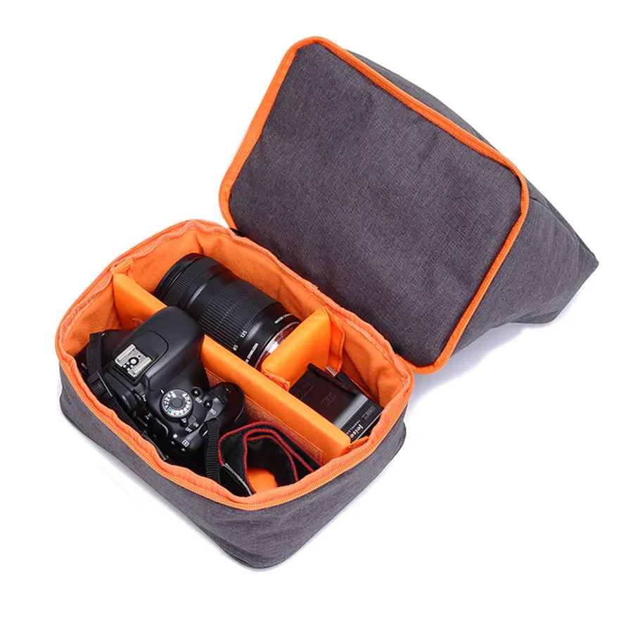 Лучший GTF DSLR SLR Камера сумка Водонепроницаемый фотографии полиэстер сумка для Canon Nikon sony FujiFilm Olympus Panasonic Камера сумка