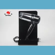 GIFTFORALL 2000 Вт большая мощность насадка-концентратор 2 скорости 3 нагревается складной Дорожный фен, черный