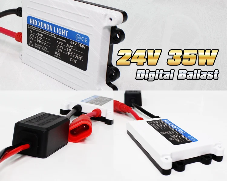 2pcs 24V DC 35W hid ballast Good Quality HID xenon slim digital ballast
