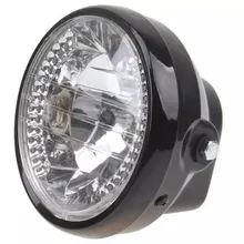 Мотоцикл модифицированный Ретро Держатель передних фар Светодиодный светильник поворота черный Кронштейн 35 Вт 3000K 2250LM аксессуары для мотоциклов