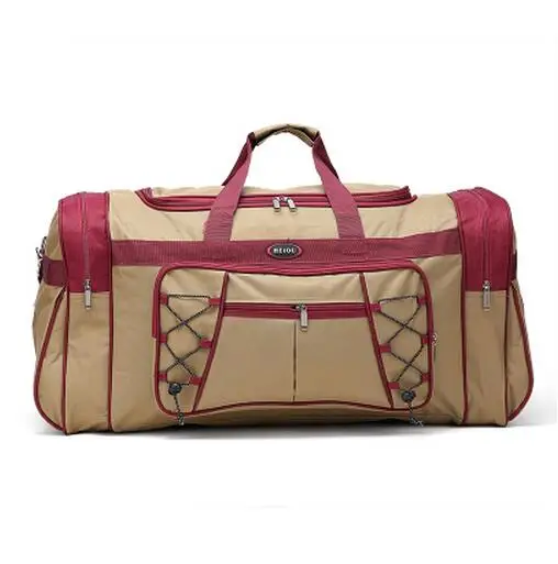 Прочные Новые многоцветные холщовые складные сумки для багажа, дорожные сумки, спортивная сумка, большие сумки для мужчин и женщин, дорожные сумки - Цвет: khaki