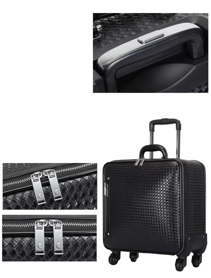 Последняя мода из искусственной кожи 1" 20" 2" дюймов мужские сумки на колёсиках spinner бренд Дорожный чемодан посадка в бизнес-класс багаж