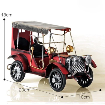 

Vintage Lifelike Iron Art Metal Old Car Automobile Model For Home Decoration Christmas Birthday Gift Kids Toy