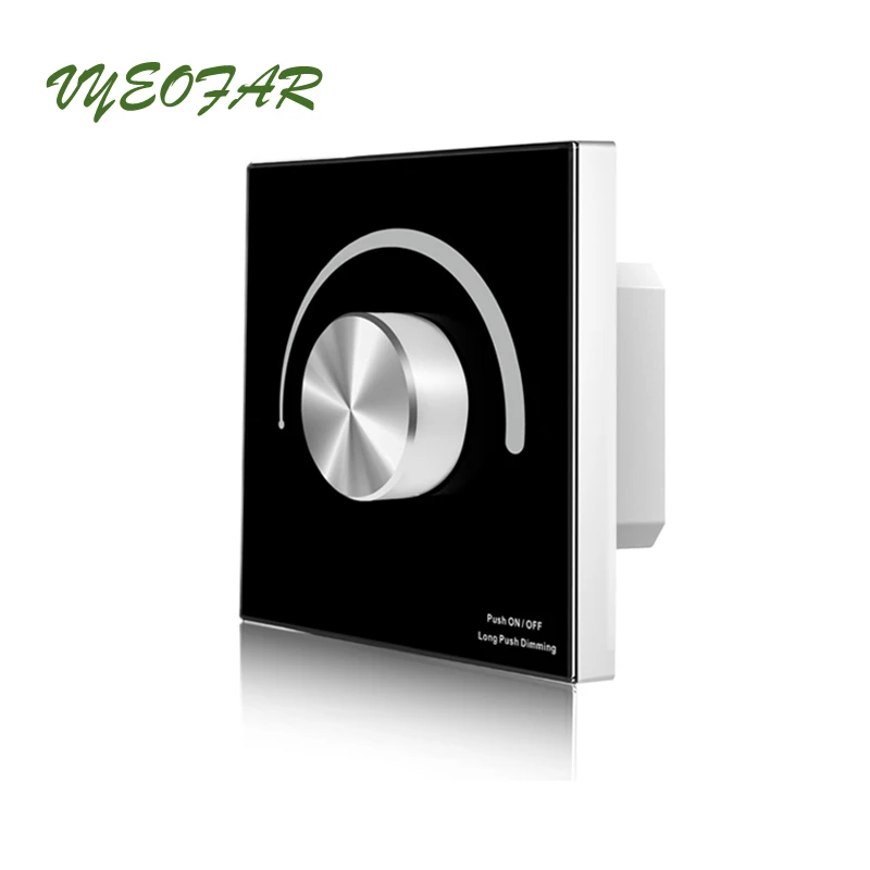 New Led Strip Dimmer Wall Mount Manual Knob Panel Dimming Controller