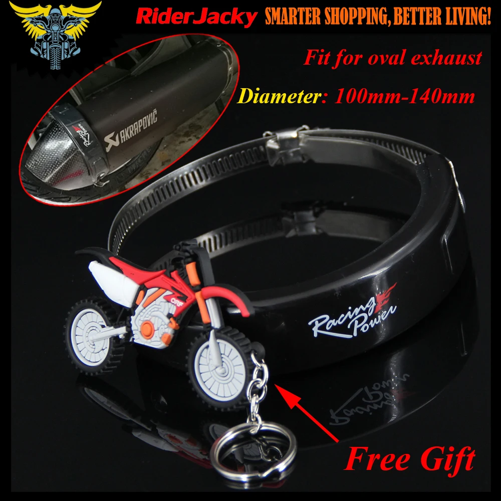 

Motorcycle Universal Racing Circular Oval Exhaust Protector Can Cover For Aprilia RSV4 FACTORY/RSV4-R/RR TUONO V4 1100RR/Factory