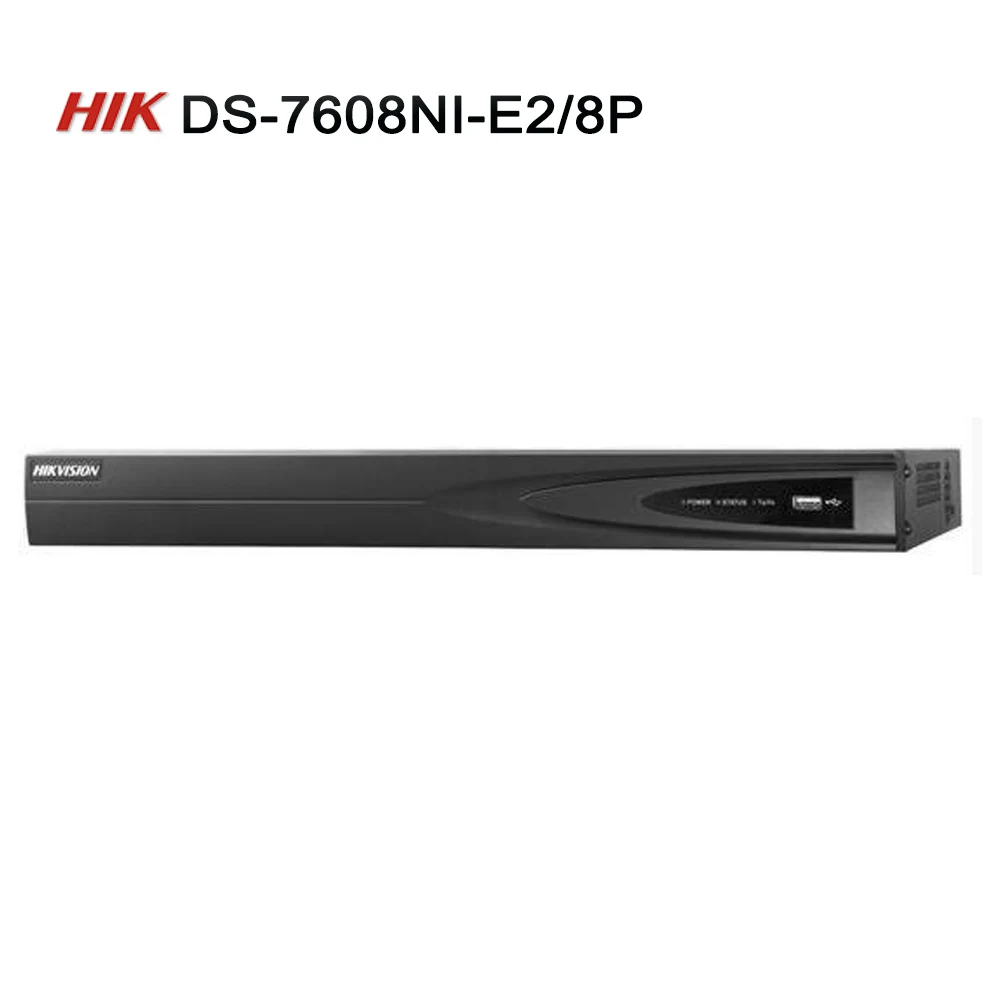 Оригинальная английская версия NVR HIK 8CH POE DS-7608NI-E2/8 P 5MP | Безопасность и защита