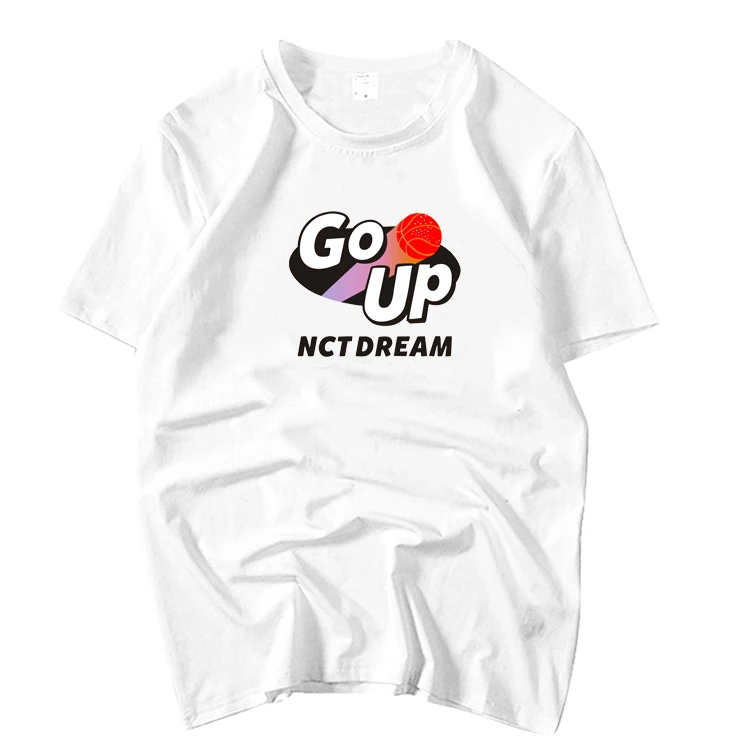 Kpop nct dream альбом go up баскетбольная футболка с круглым вырезом модная унисекс свободная футболка с коротким рукавом для лета 6 цветов
