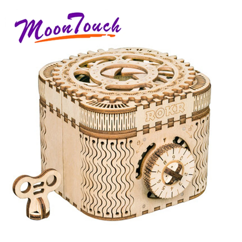 

Creative DIY 3D Treasure Box&Calendar Wooden Puzzle Game DIY Hand-assembled Mechanical Model Wooden Perpetual Puzzle Toy