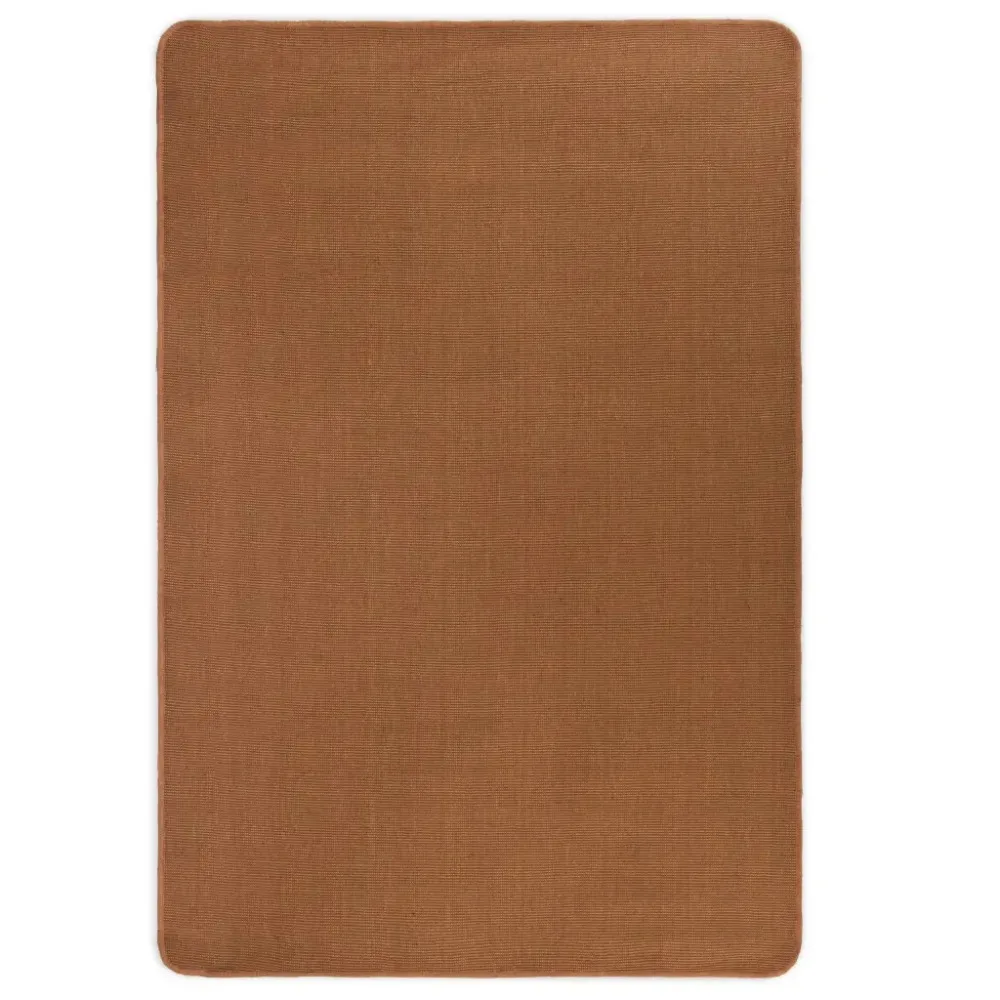 

EHOMEBUY 2019 Carpet New Area Rug Jute with Latex Backing 120x180 cm Brown Non-slip Mats European and America Style Carpet