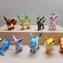 Игрушечная фигурка Пикачу eevee Evolution Vaporeon Jolteon Flareon Espeon Umbreon Leafeon Glaceon Sylveon дешево оптом