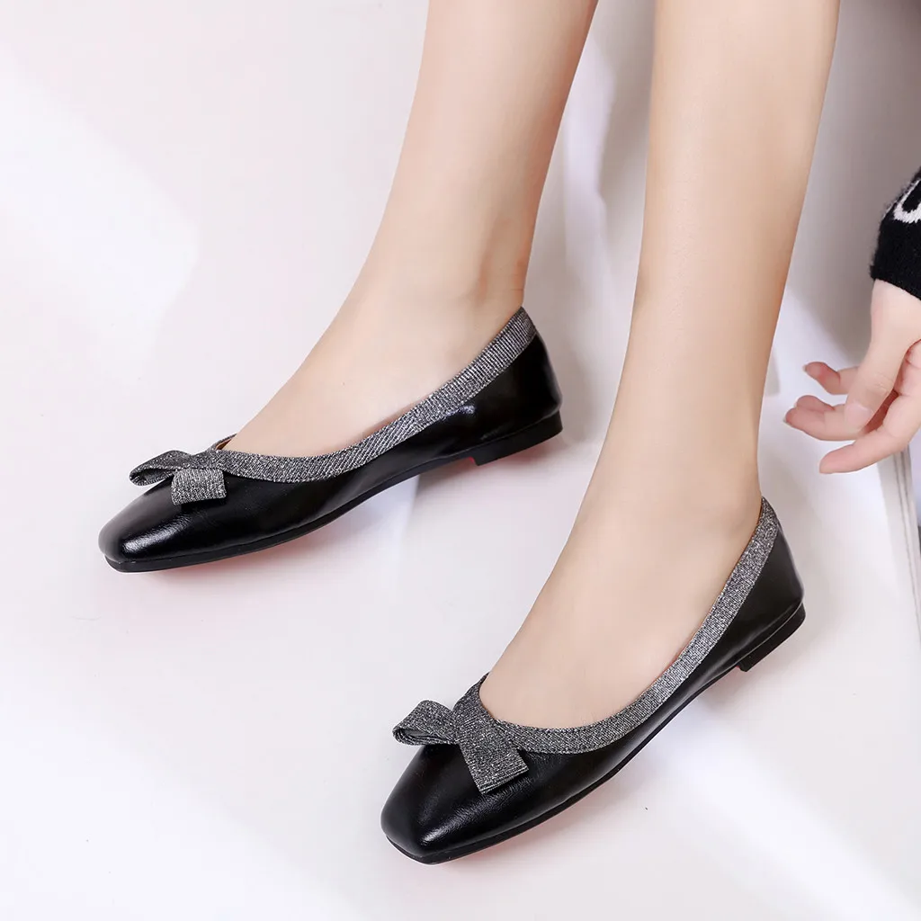2019 new fashion lazy woman shoes Shallow Mouth elegant Sexy woman Shoes Sequins Casual Ladies's Single Shoes tacchi donna