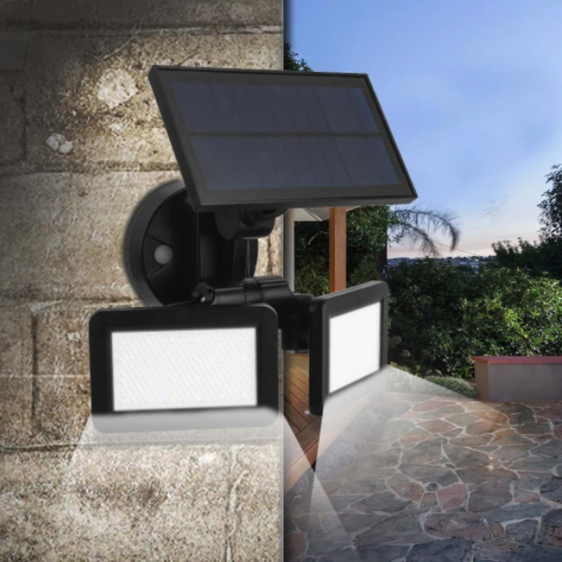 Lâmpadas de Indução de Microondas Parede de Luz Brilho à Prova Água para o Caminho do Jardim Luz de Parede de Alto Nova Energia Solar Radar d' 48led 2 de Parede de Alto Brilho À Prova