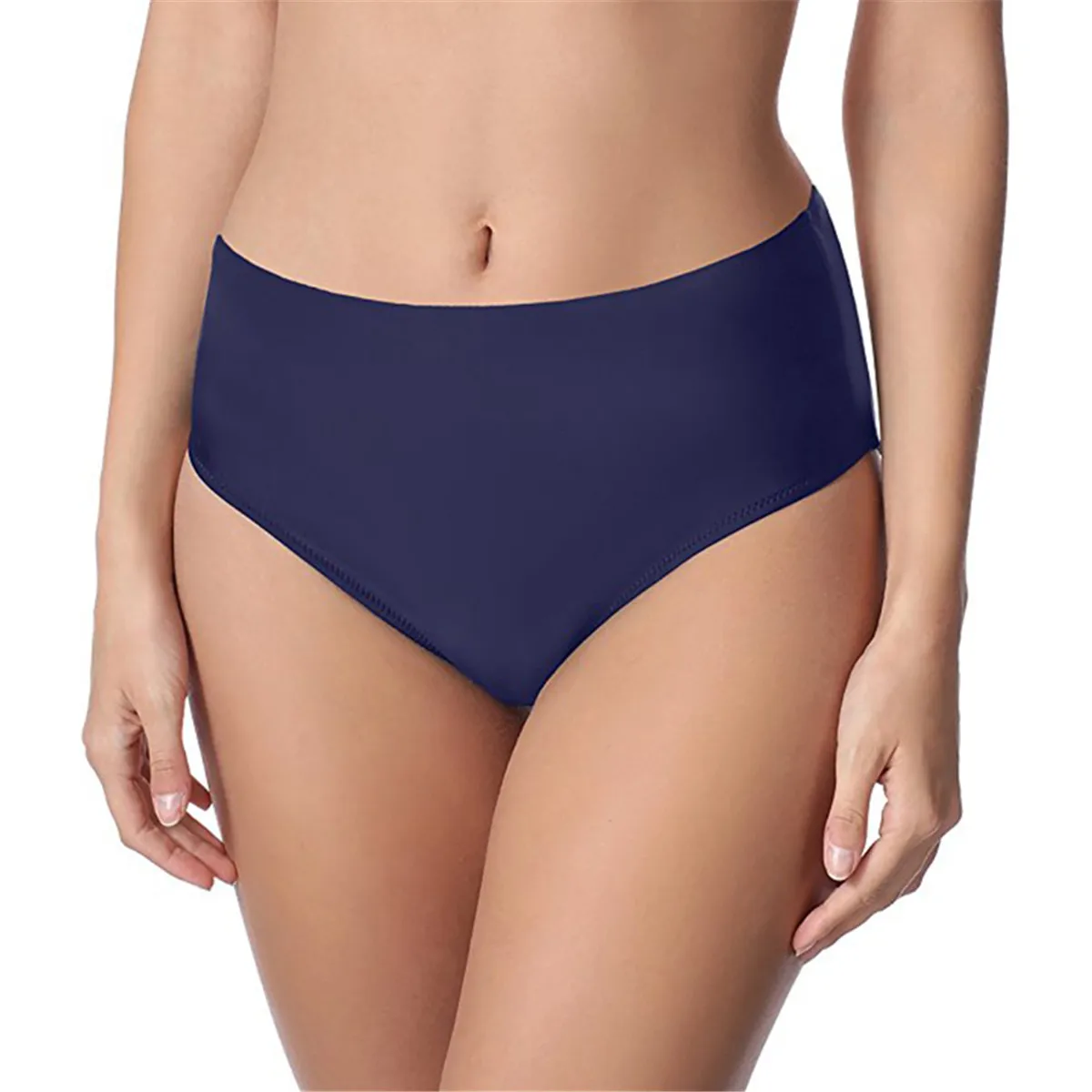 

New Women's High Waisted Swim Bottom Classic Bikini Tankini Swimsuit Briefs Plus Size Swimming Pants Tankini Mujer