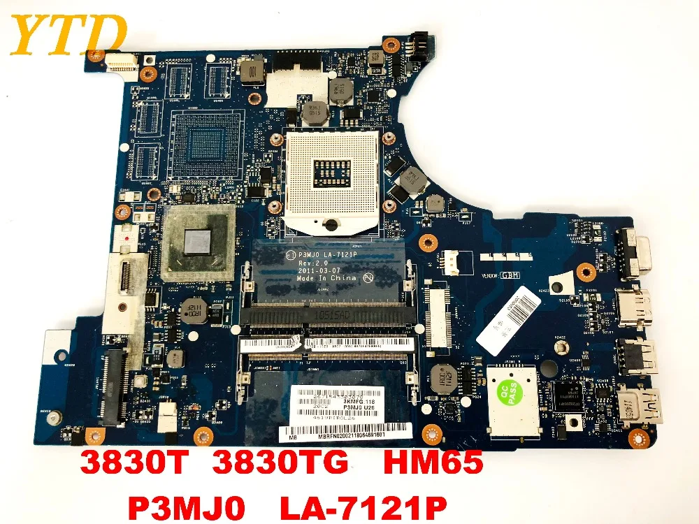 Оригинальный Для ACER 3830 т 3830TG Материнская плата ноутбука 3830T HM65 P3MJ0 LA 7121P испытанное