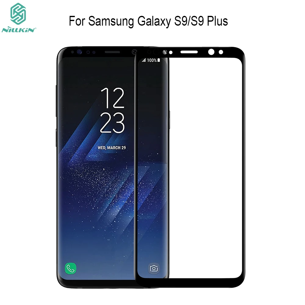 For Samsung Galaxy S9/S9 plus Coverage NILLKIN Amazing 3D CP+ MAX Nanometer Anti-Explosion 9H Tempered Glass Screen Protector