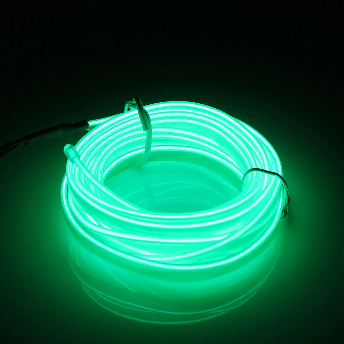 Smuxi 2 м светодиодный неоновый EL провод светящаяся полоса светильник веревочный контроллер автомобильный Декор Танцевальная вечеринка водонепроницаемый RGB многоцветный опционально - Испускаемый цвет: Green