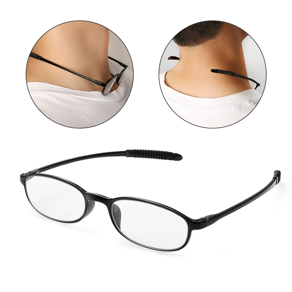 Новое поступление, мужские и женские унисекс Ультра-светильник, модные увеличительные очки для чтения, полимерные анти-скользящие очки+ 1,0~+ 4,0 диоптрий