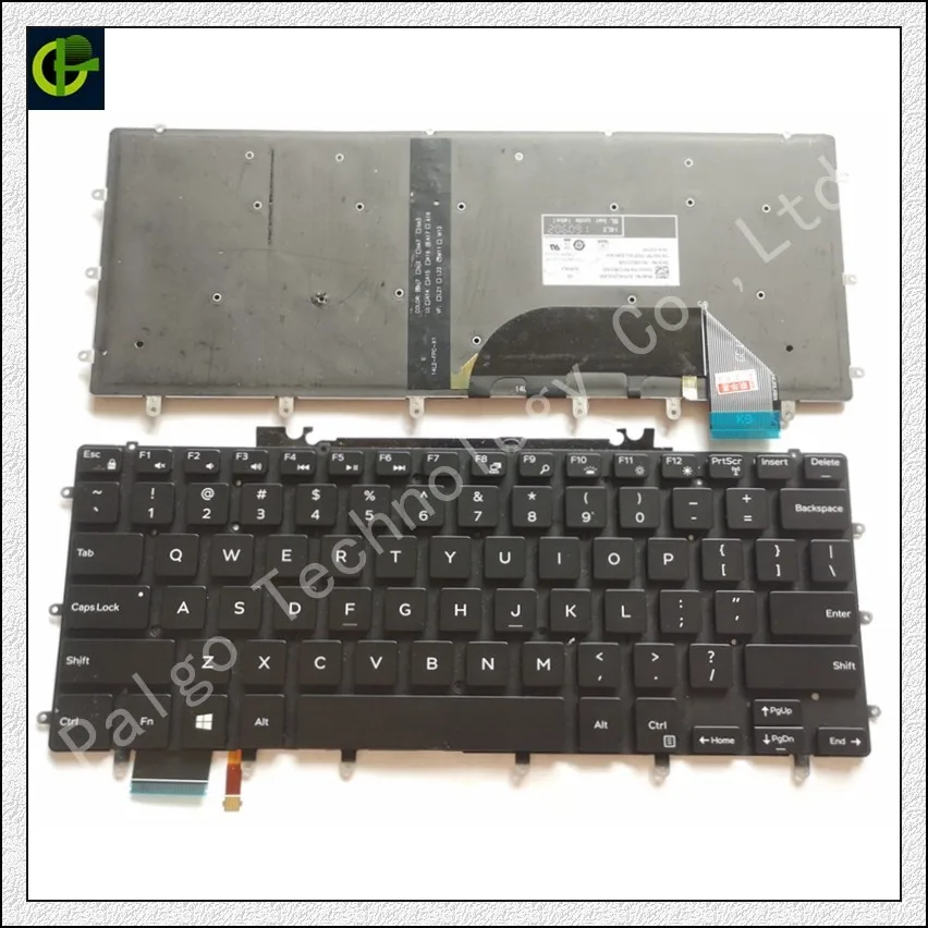 English Backlit Keyboard for Dell XPS 15 9560 9550 7558 7568 9570 15