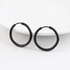 Alisouy-boucles d'oreilles hip-hop pour hommes, bijoux en titane, clous de couchage, Piercing, simples, boucles d'oreilles push-back, 10/12/14/16/20mm ► Photo 1/4