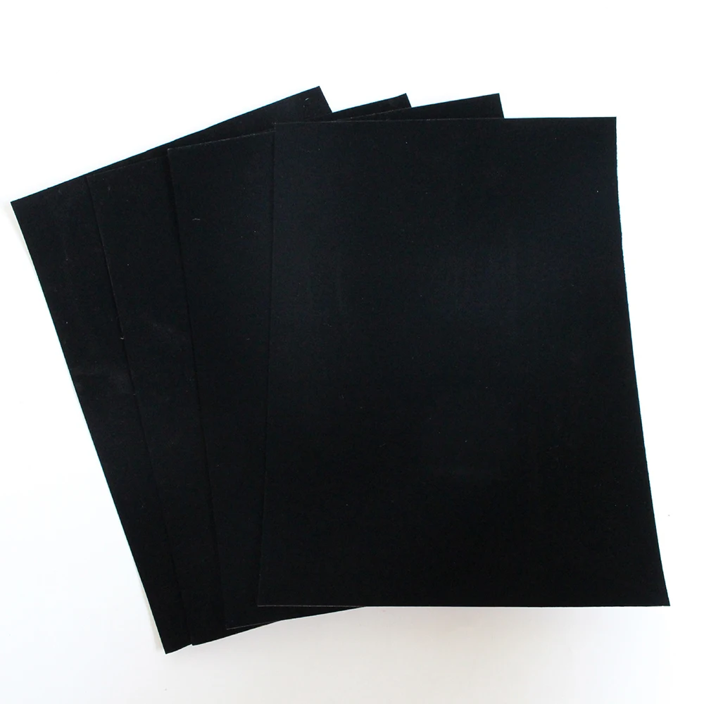 Защитная чистка ручной работы мягкая наклейка клейкий лист водонепроницаемая ткань многофункциональная черная фетровая ткань Флокированная домашняя DIY ремесло
