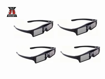 

4pcs DLP-Link Active Shutter 3D glasses for Optoma BenQ Acer Viewsonic Dell Projector 144hz DLP link 3D Projector Glasses
