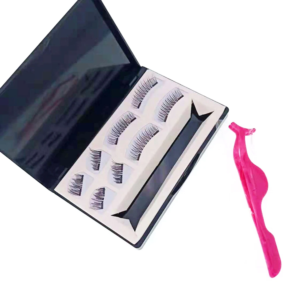 8PCS/Set 3D False Eyelashes Double Magnetic Lashes Pure Handwork Black Eye Lashes with Eyelashes Applicator Drop shipping New 8PCS/Set 3D False Eyelashes Double Magnetic Lashes Pure Handwork Black Eye Lashes with Eyelashes Applicator Drop shipping New