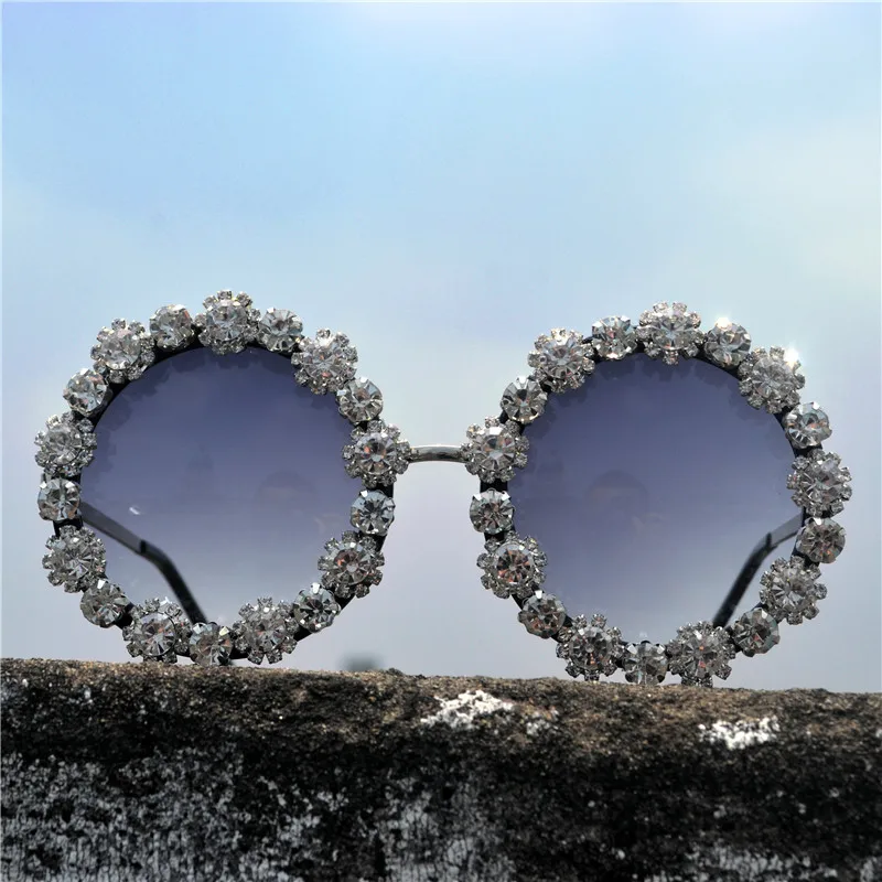 Черный Для женщин солнцезащитные очки Линзы для очков UV400 Алмазный диск на объектив дизайнерские большие солнцезащитные очки модные Eyewea FML