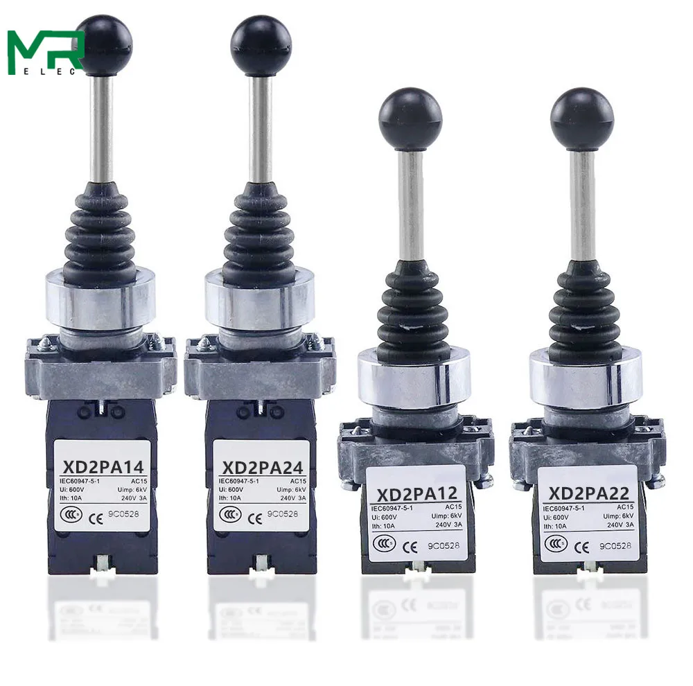 Cross Rocker Joystick Controladores Posições 2no 4no Posições Xd2pa12cr Xd2pa14cr Xd2pa22cr Xd2pa24cr