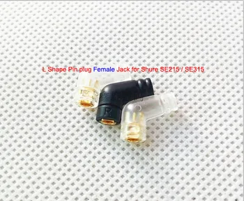 

Embedded L Shape Pin plug female Jack for Shure SE215 / SE315 / SE425 / UE900 headphone DIY Connector for Audio Cables 4pcs