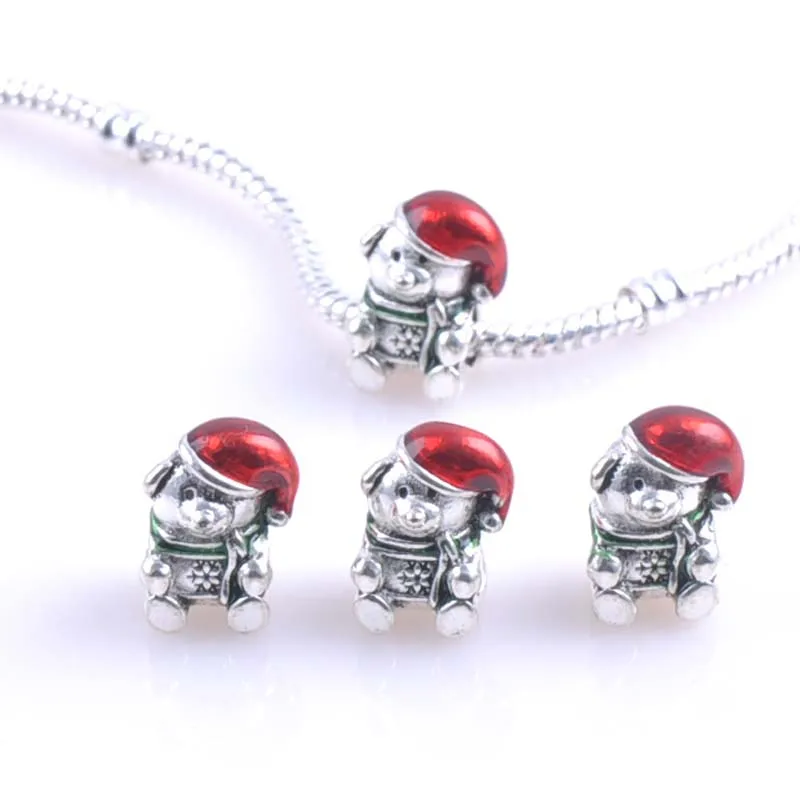 christmas bear pandora charm