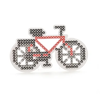 

1Pc Pegboard Bicycle Shape Model Template For EVA Beads Plastic Stencil