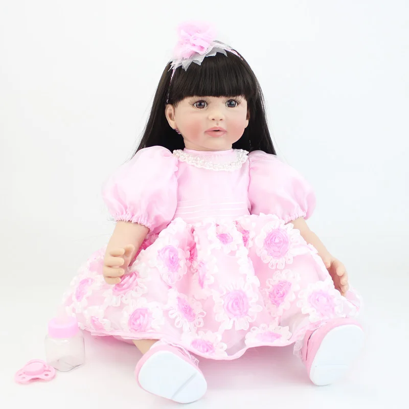 60 см силиконовые игрушки Reborn Baby Doll для девочек принцесса младенец подарок на день рождения Brinquedos живой Одежда для новорожденных "lifelike" игровой дом игрушка