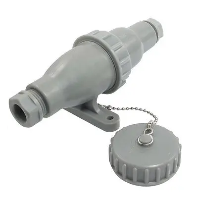 

AC 125V 10 Amp 3P Water Resistant Marine Plug Socket Set Gray CTF2-3/CZF2-3