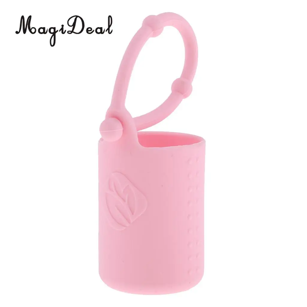 15ml Essential Oil Bottle Silicone Roller Holder Sleeve Carrying Cover Case Pink Blue Yellow Purple Green Orange