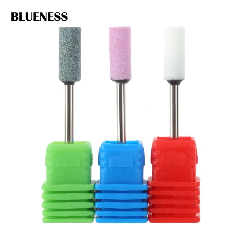 

Blueness 1PC Ceramic Stone Cylinder Sharp Nail Drill Bits Corundum Material Electric Apparatus For Manicure Accessory