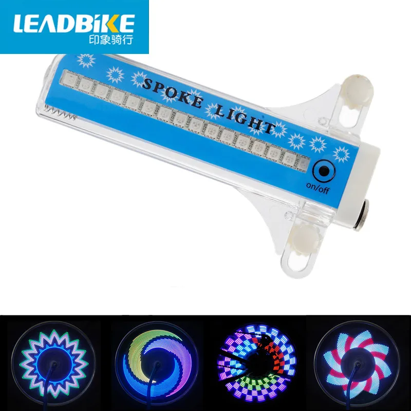 Discount Leadbike Bicycle Wheel Light Double Display 21 Flash Patterns With 32 RGB LED Lights Lamp for Bikes Night Riding Free Shipping 5