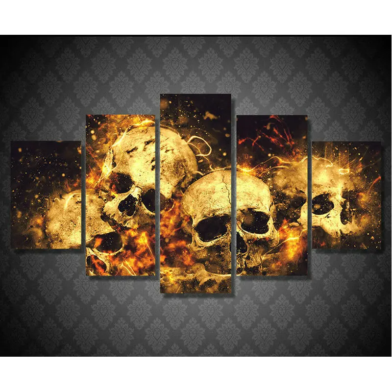 

5ps 5D DIY Diamond Painting Cross Stitch picture diamond Embroidery mosaic skull stickers Full square Rhinestone needlework