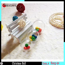 Рождество украшения и свадебные украшения 90 мм круглый прозрачный Пластик Рождество прозрачный шар Рождественский Capsule