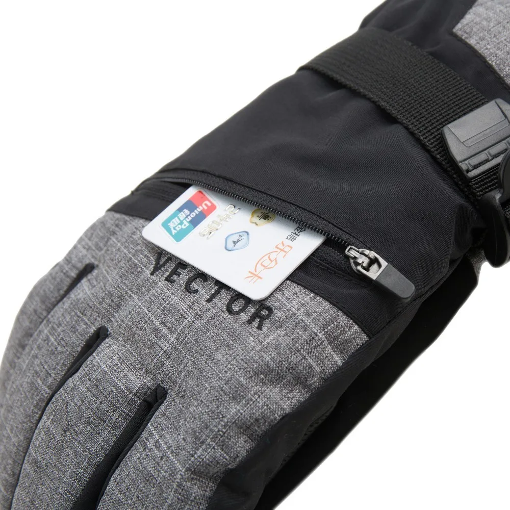 Tanie Rękawice narciarskie do ogrzewania rękawiczek wodoodporne męskie narciarstwo dla dorosłych Snowboard akcesoria narzędziowe do skuterów śnieżnych zimowy śnieg ogólny ekran dotykowy kieszeń na kartę