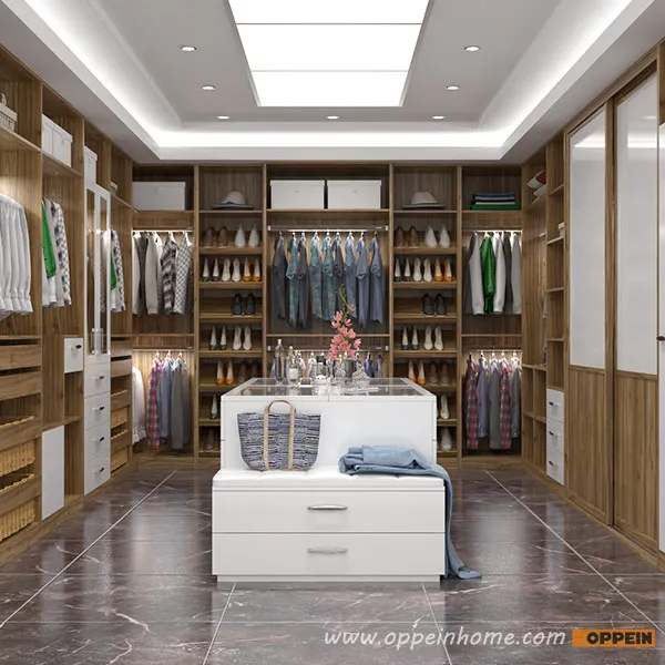 2016 Desain Baru Oppein Villa Mewah Kayu Butir Desain Walk In