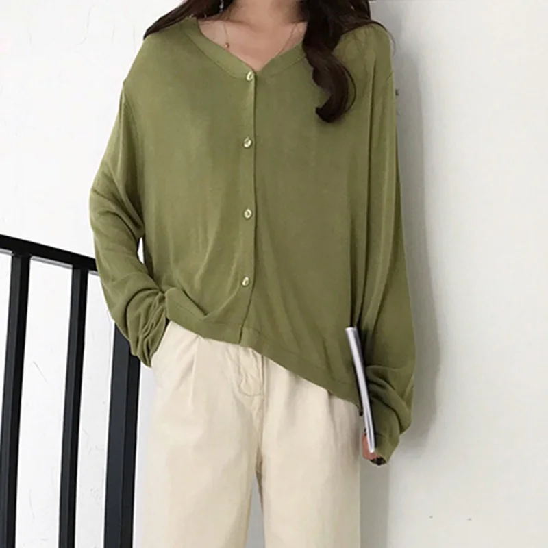 

2019 spring new women's sweater Korean version of the sweater women's spring and summer cardigan F60