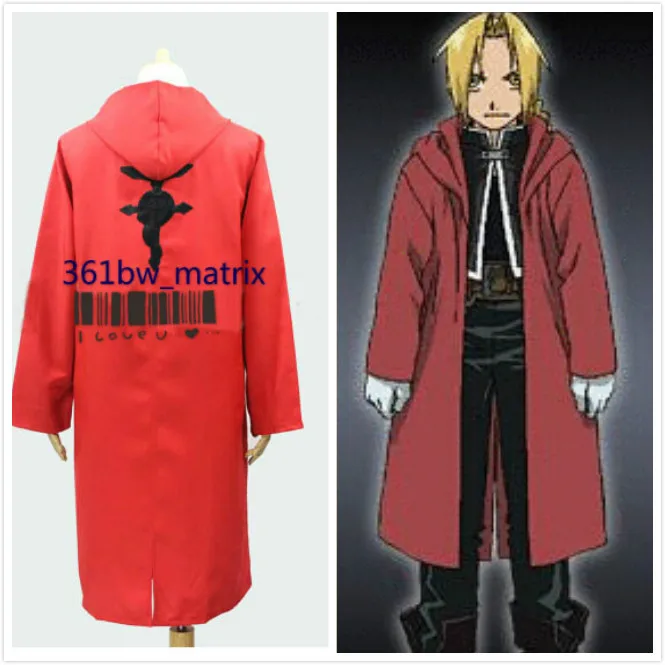 Jacket Anime Fullmetal Alchemist Edward Elric Cosplay Costume Only