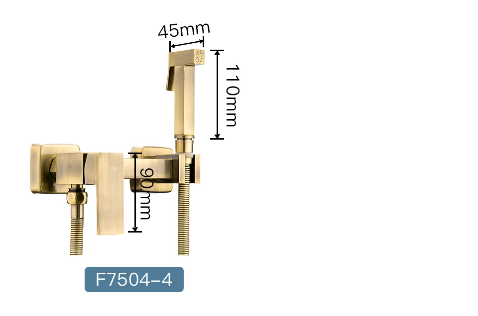 FRAP Bidets Античная бронзовая Душевая насадка для мытья гигиенический душевой опрыскиватель для анальной очистки Горячий Холодный Смеситель для туалета кран Биде опрыскиватель
