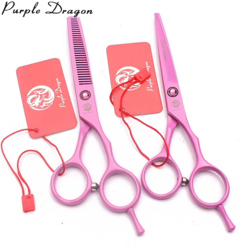 5.5" Stainless Pink Color Straight Scissors Thinning Shears Professional Pet Animal Dog Grooming Z1013 | Дом и сад