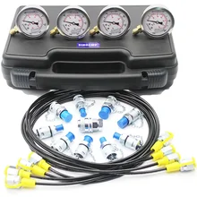 Excavator Hydraulic Pressure Gauge Test Kit, Diagnostic Tool, 2 year warranty