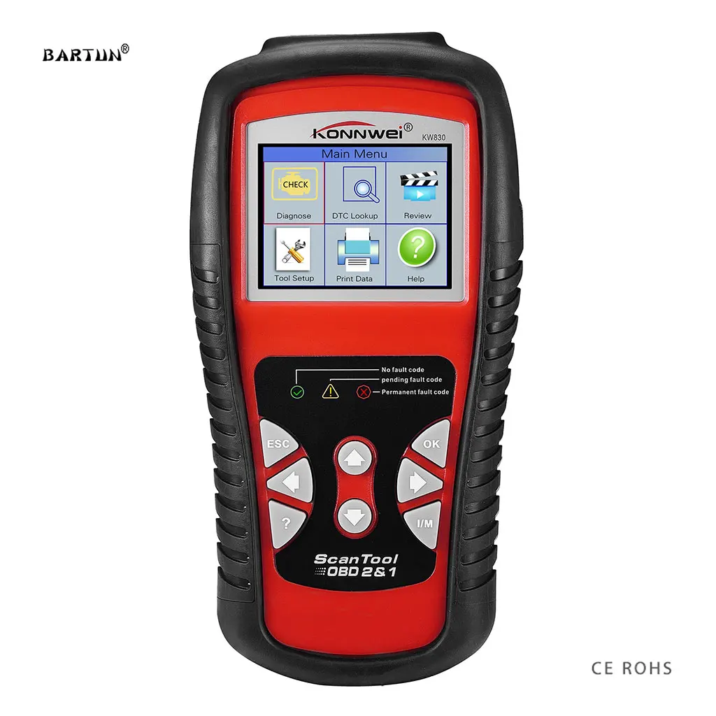 Автомобильный диагностический сканер OBDII/EOBD CAN BUS автомобильный ЖК экран