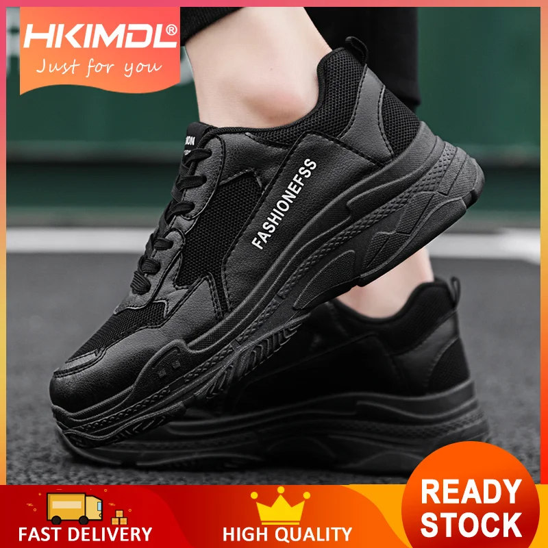 

HKIMDL 2019 New Spring Men Shoes Sneakers Mesh Casual Shoes Men Daddy Style Sneakers Fashion Summer Lace Up Student Shoes