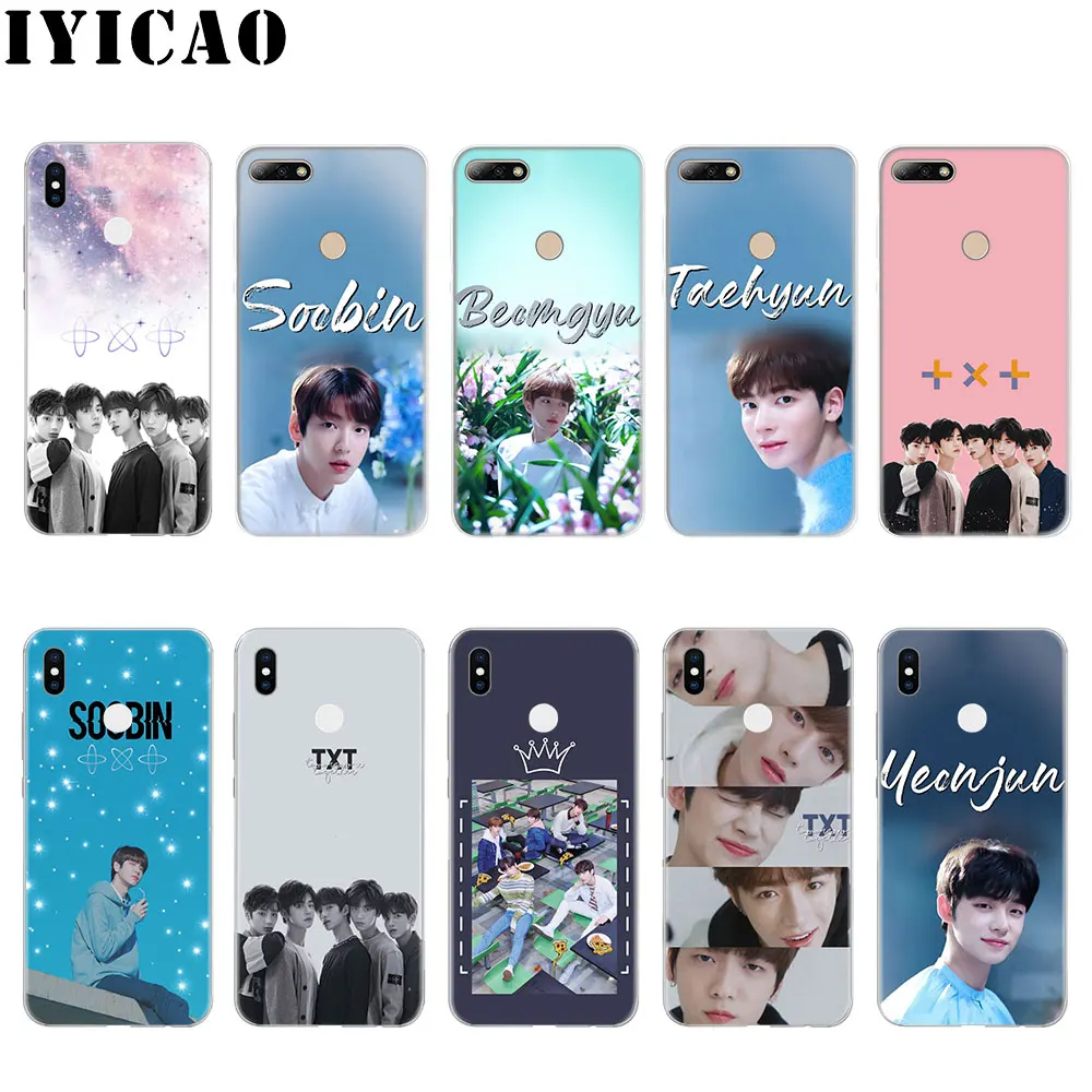 IYICAO TXT жесткий чехол для Huawei P8 P9 P10 P20 P30 Lite 2015 2016 2017 Plus Pro P Smart 2019