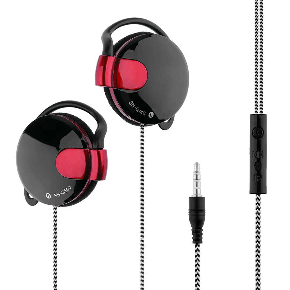 Gaming Headset 3.5mm Wired Sports Headphones Ear hook Music Earphones w